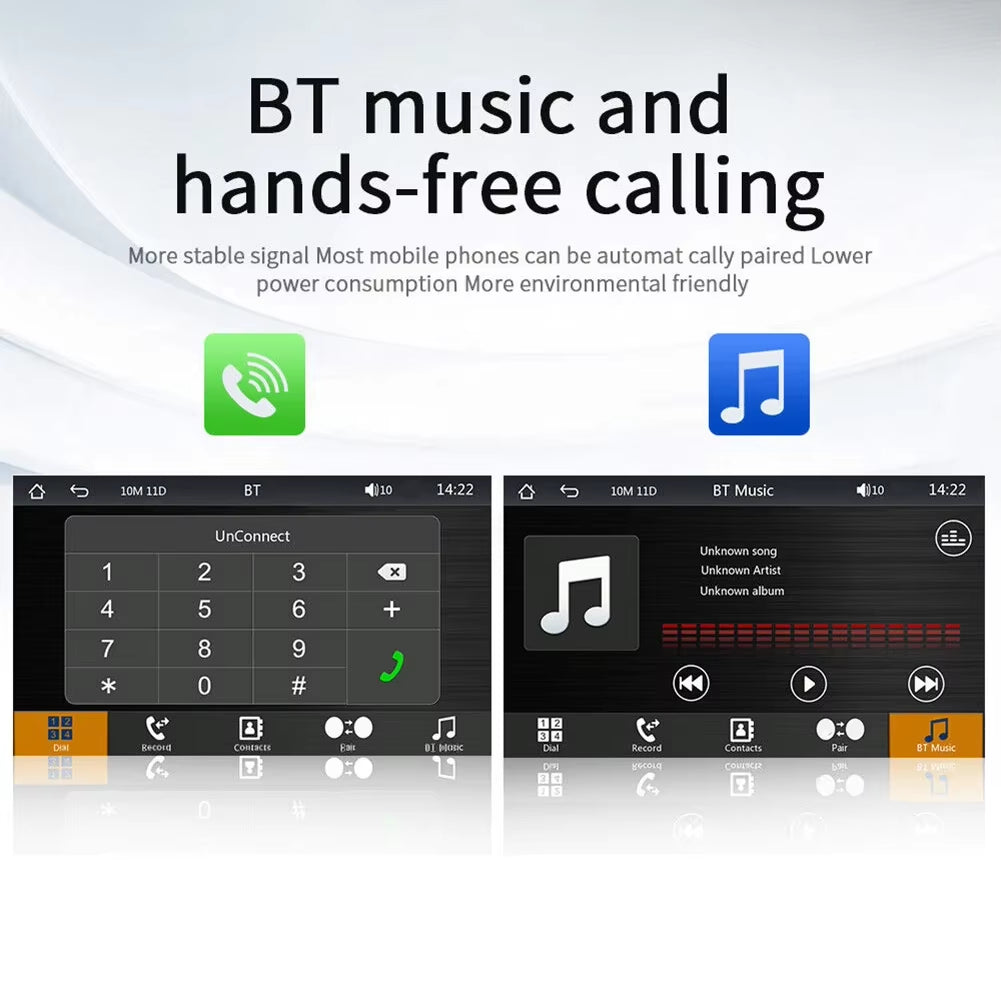 Carplay Android Auto Car Radio HD Display Car Monitor Bluetooth-Compatible Car Intelligent System Wifi FM Radio Reversing Camera
