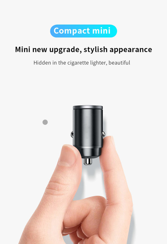 Compact 200W Car CHarger - DualBoost V2 USB Adapter