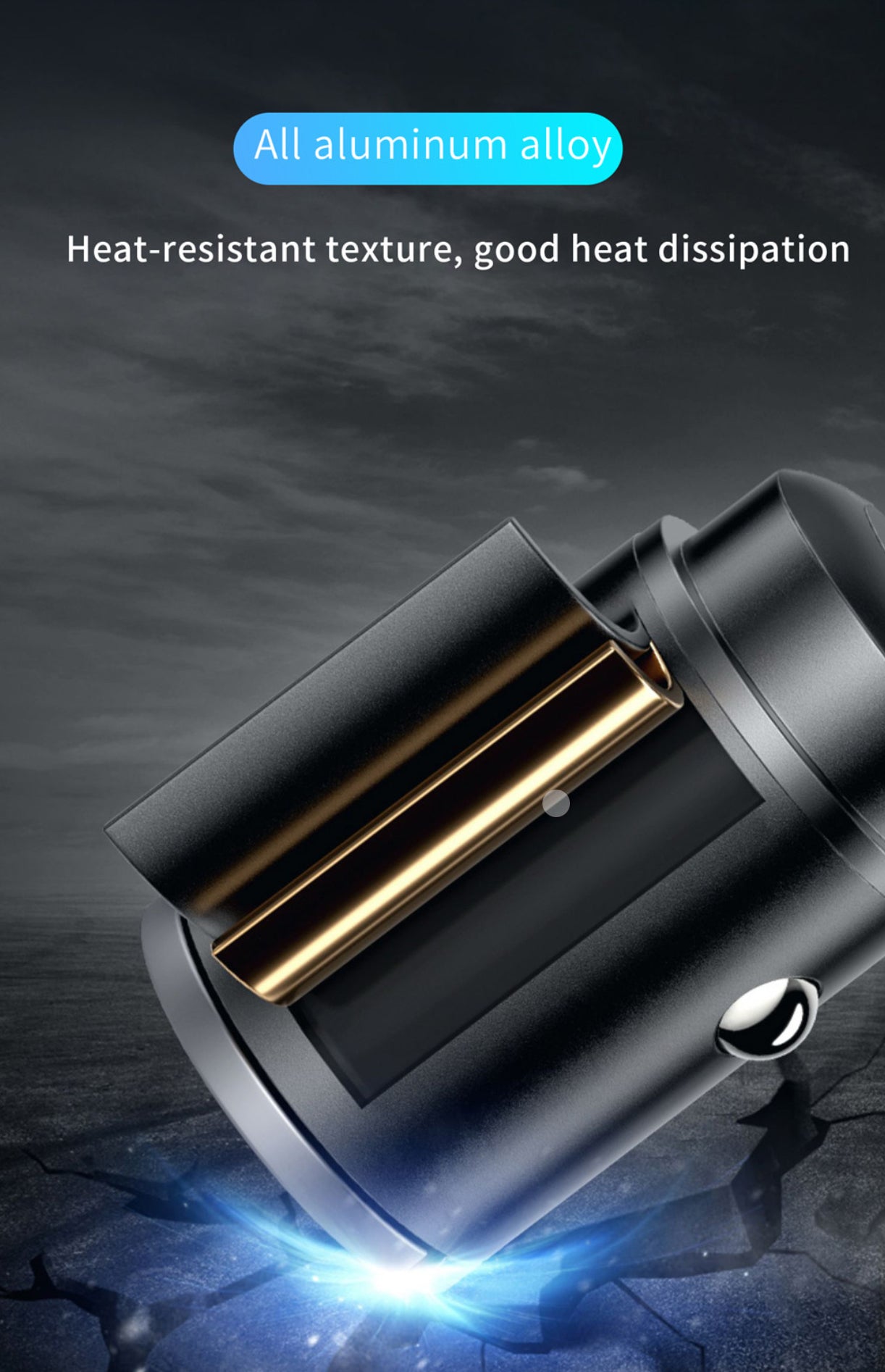 Compact 200W Car CHarger - DualBoost V2 USB Adapter