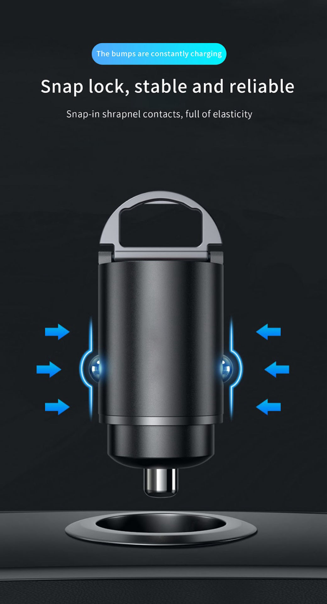 Compact 200W Car CHarger - DualBoost V2 USB Adapter