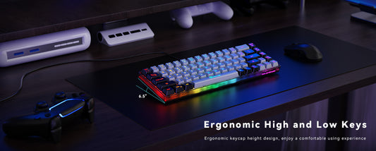 Gaming Keyboard - UltraBoard Core Backlit 68-Key Wired