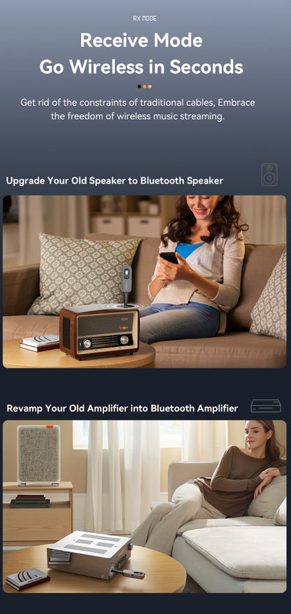 Bluetooth 5.1 AUX Adapter - StreamMate Max Wireless Transmitter