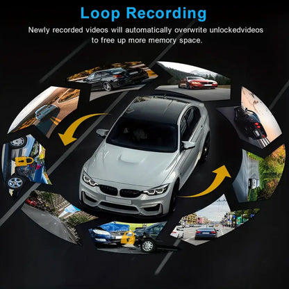 Dash Cam - VisionGuard Mini 1080P Dual IR Loop Recording
